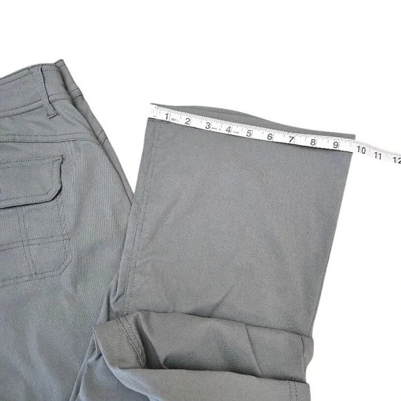 Prana Women's Cargo Pants Khaki Green Straight Leg Outdoor Casual Sz 16 - Picture 2 of 9